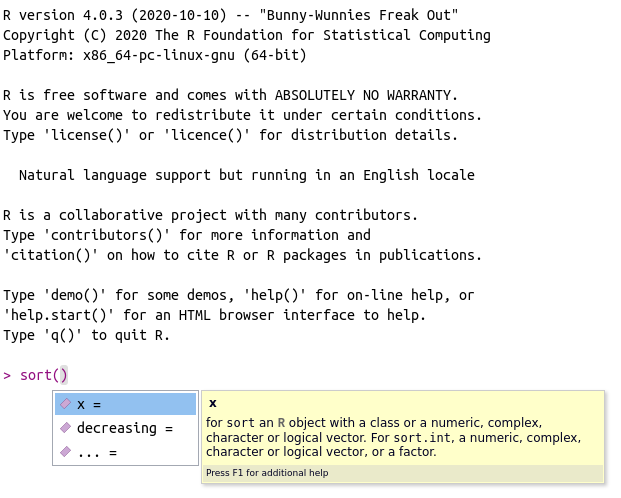 Usage of autocomplete for function arguments
